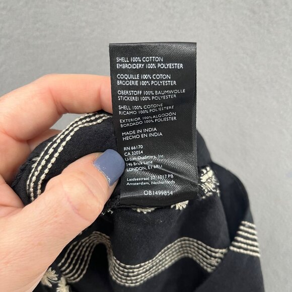 Free People Juni Mini Dress Black White Sleeveless Open Back Adjustable Size S - Picture 6 of 13